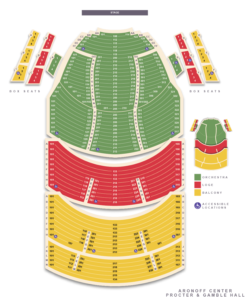 Procter & Gamble Hall Seating Chart