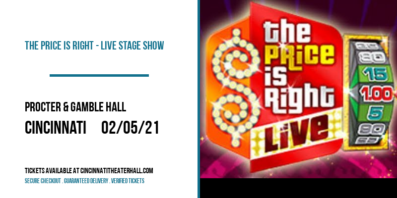 The Price Is Right - Live Stage Show at Procter & Gamble Hall